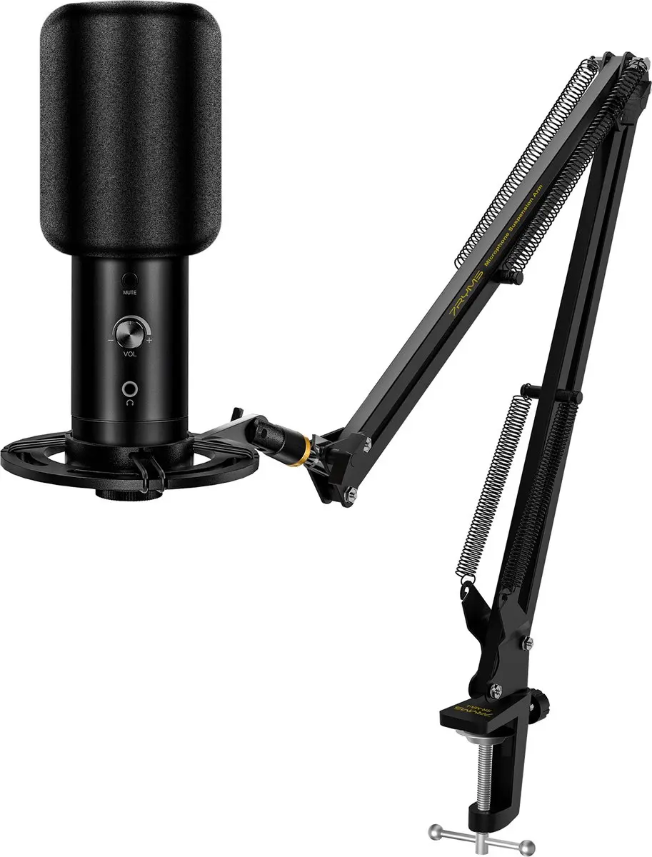 7RYMS AU01-K1 USB Microfoon Kit - Zwart - afbeelding 6 van 6