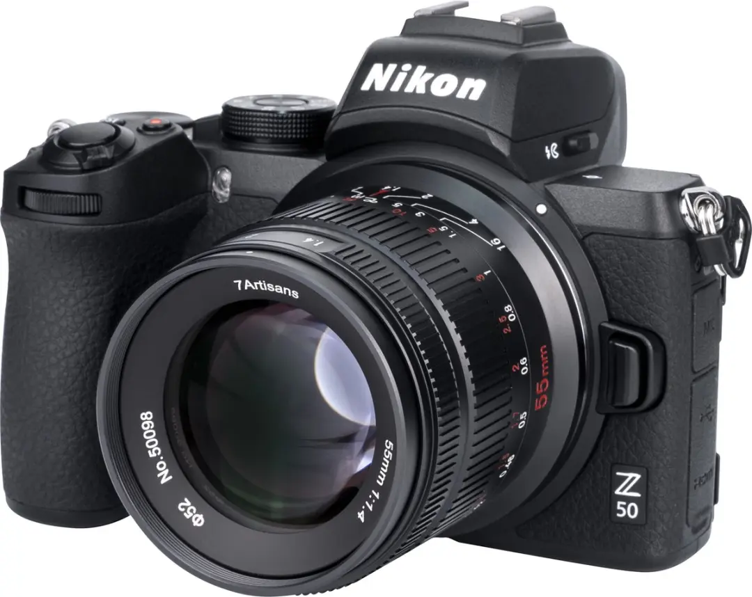 7Artisans 55mm F1.4 II Nikon Z Objectief - 52mm Filter