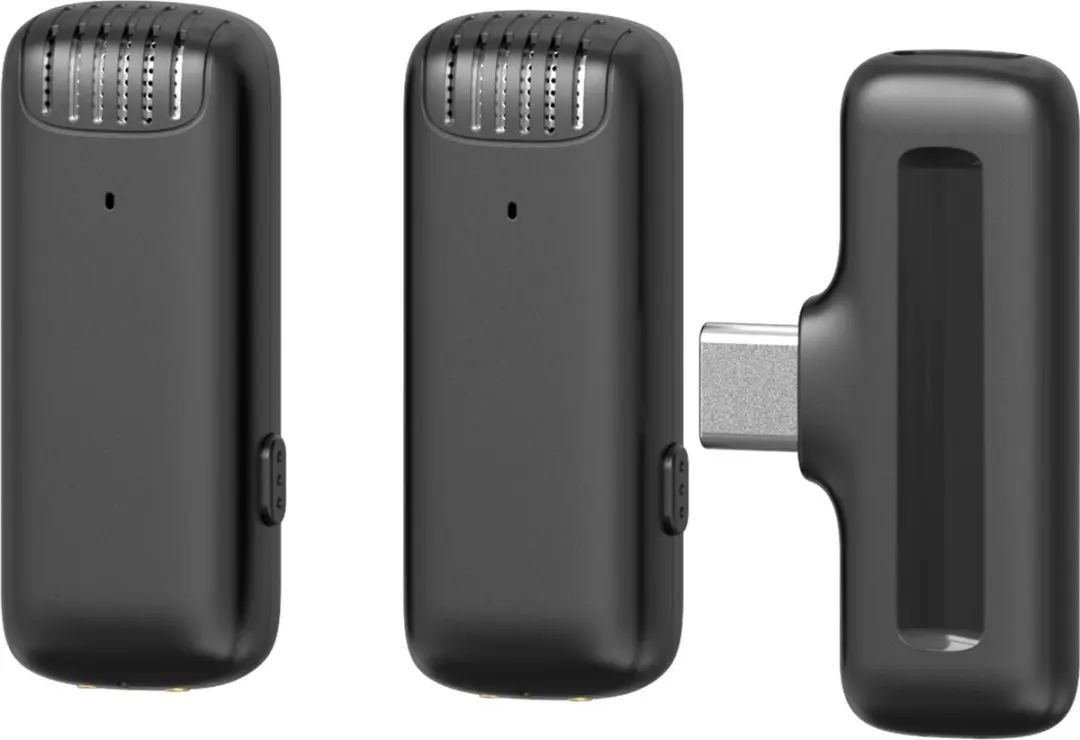 Ulanzi J12 Draadloze Microfoon - USB-C - 2 Stuks - Zwart