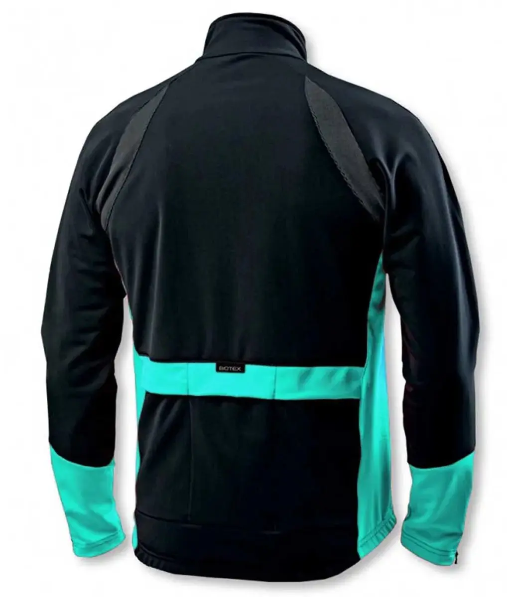 BIOTEX Thermal Jas - Zwart/Turquoise L