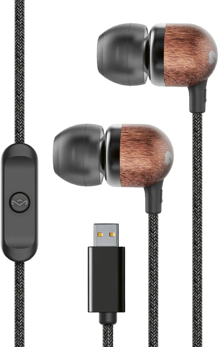 House of Marley Smile Jamaica USB-C Oortjes - Zwart