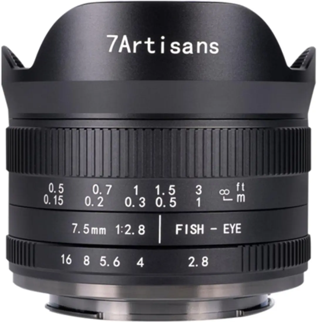 7Artisans 7.5mm F2.8 II RF Objectief - Canon