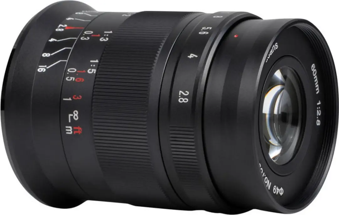 7Artisans 60mm F2.8 II Fujifilm X-Mount Objectief - 49mm Filter