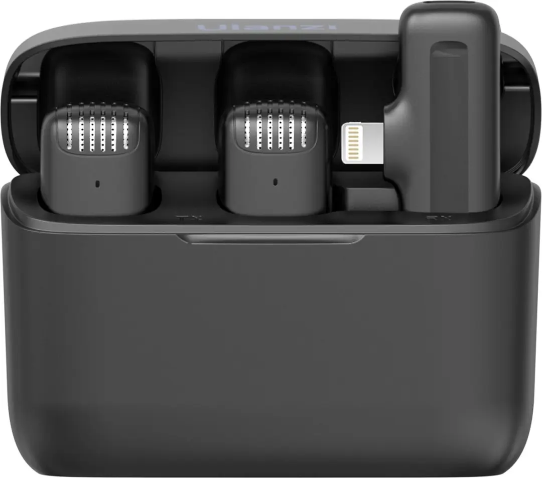 Ulanzi J12 Draadloze Microfoon - 2 Stuks - Lavalier - iPhone/iPad