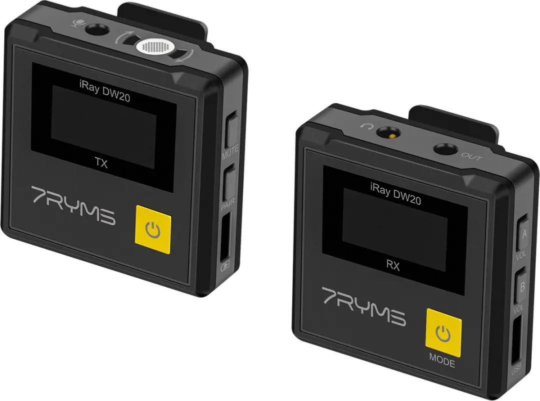 7RYMS iRay DW20(B) Draadloze Microfoon-set