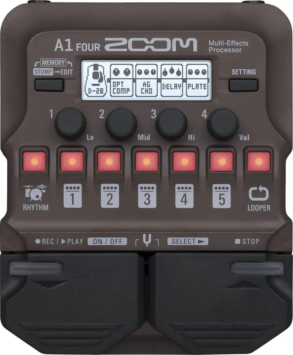Zoom A1 FOUR Effect-unit voor akoestische gitaar