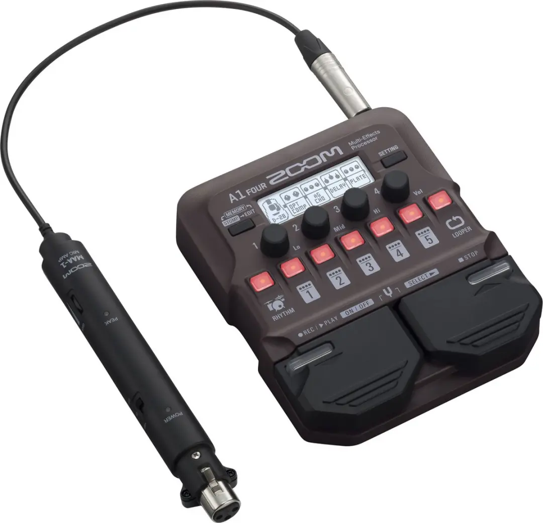 Zoom A1 FOUR Effect-unit voor akoestische gitaar