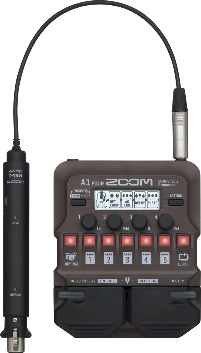 Zoom A1 FOUR Effect-unit voor akoestische gitaar