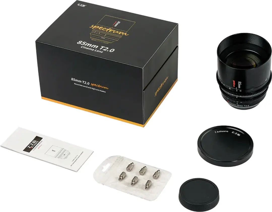 7Artisans C601B Bioscooplens - Sony Full Frame - 82mm - Zwart
