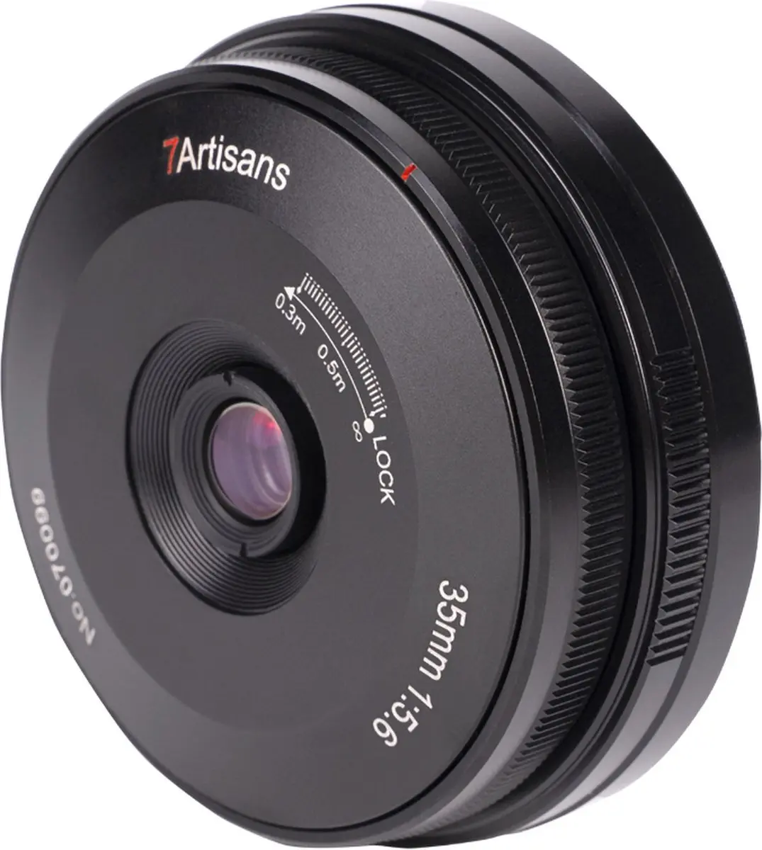 7artisans 35mm F5.6 Pancake Lens - Nikon Z - Zwart