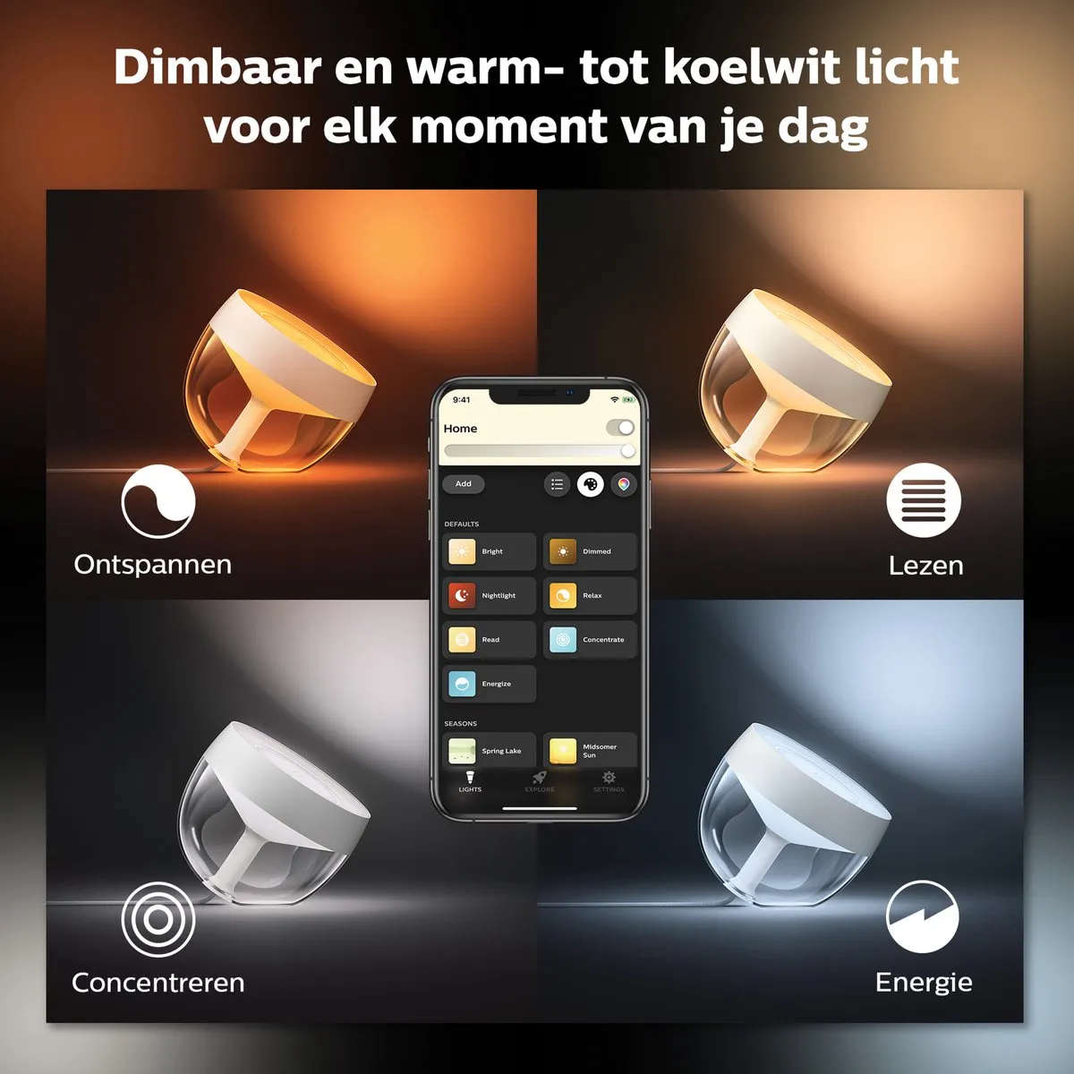 Philips Hue Iris Tafellamp - Goud - afbeelding 6 van 6