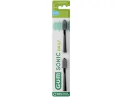 Gum Activital Opzetborstels - 2 Stuks - Zwart