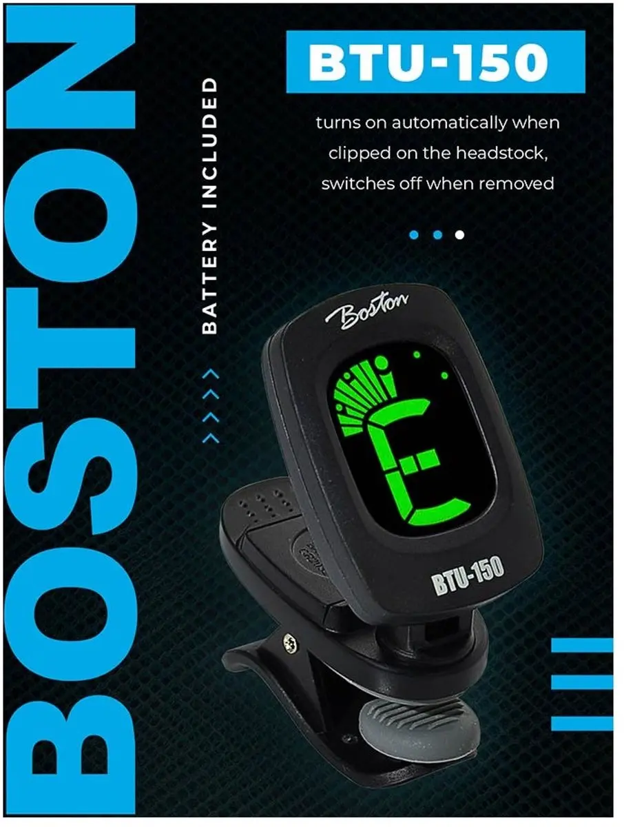 Boston BTU-150 Chromatisch Stemapparaat - Clip-on - Zwart