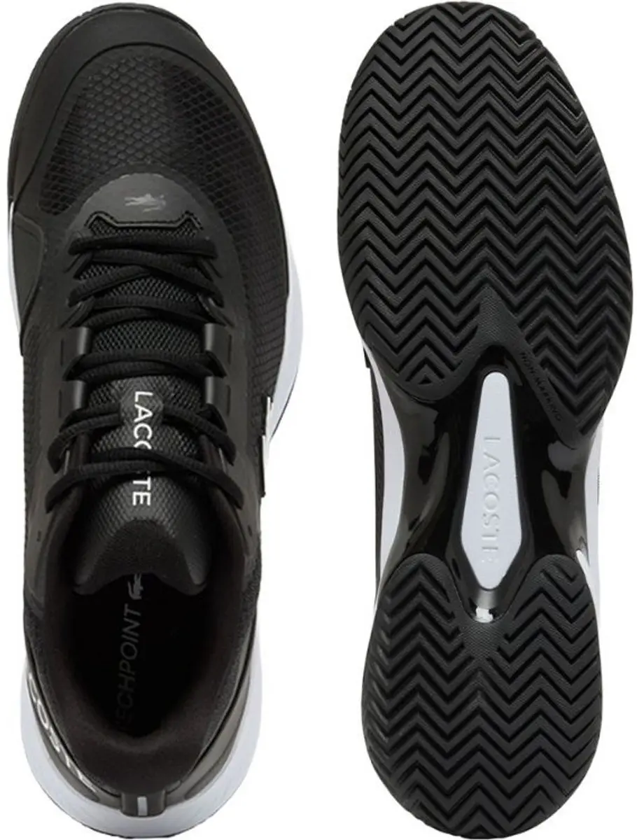Lacoste Tennisschoen Tech Point Clay Heren - Zwart