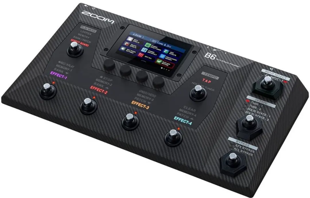 Zoom B6 Basgitaal Multi-Effectpedaal - Zwart