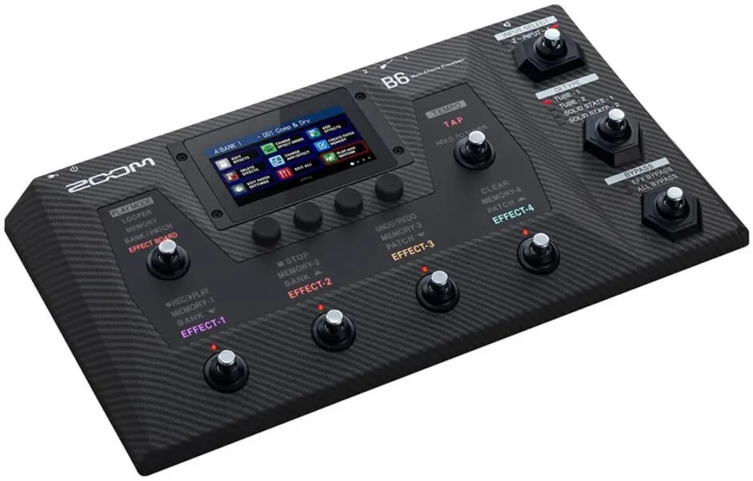Zoom B6 Basgitaal Multi-Effectpedaal - Zwart