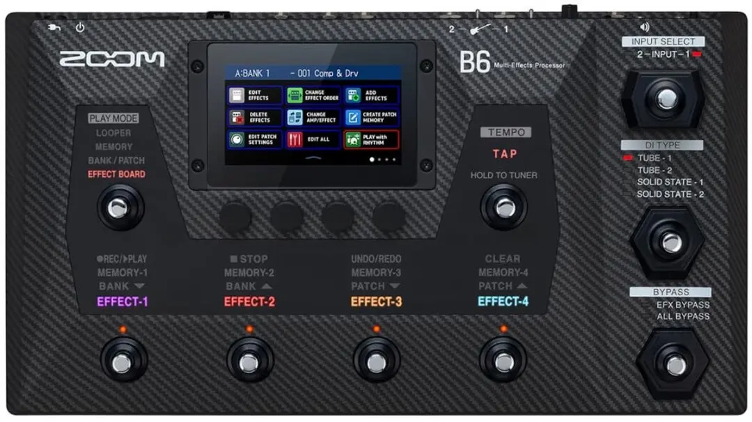 Zoom B6 Basgitaal Multi-Effectpedaal