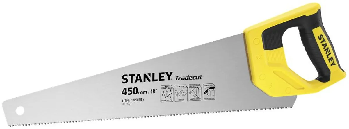 Stanley Houtzaag Tradecut Fijn 450mm 11 TPI STHT20355-1