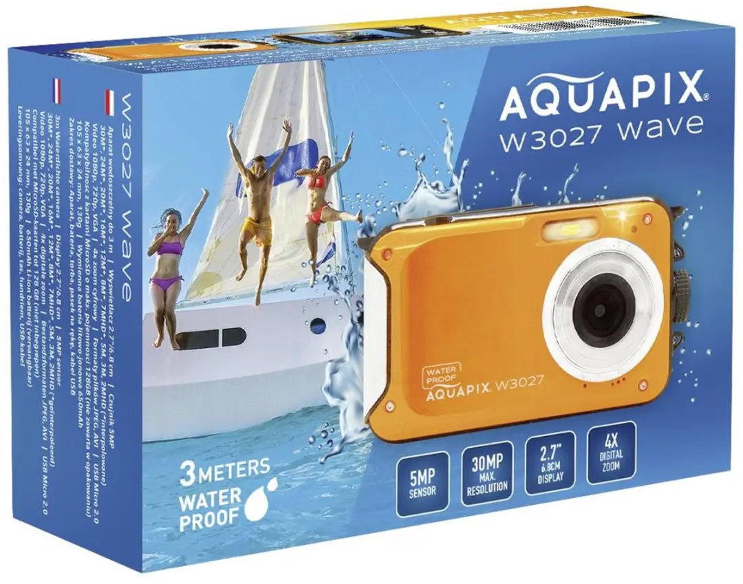 Aquapix W3027 Wave Camera - 650mAh - Orange