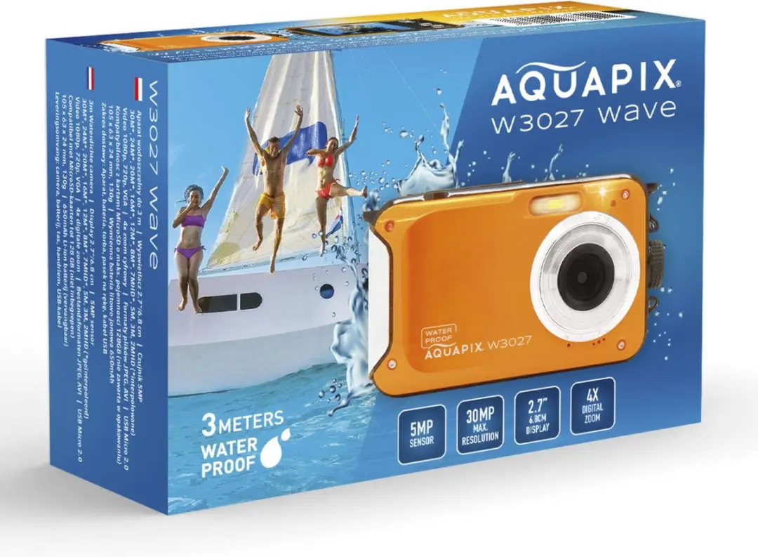Aquapix W3027 Wave Camera - 650mAh - Orange