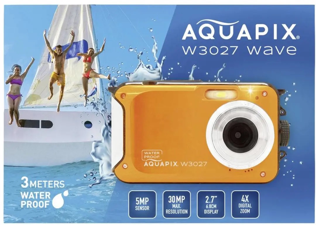 Aquapix W3027 Wave Camera - 650mAh - Orange - afbeelding 6 van 6