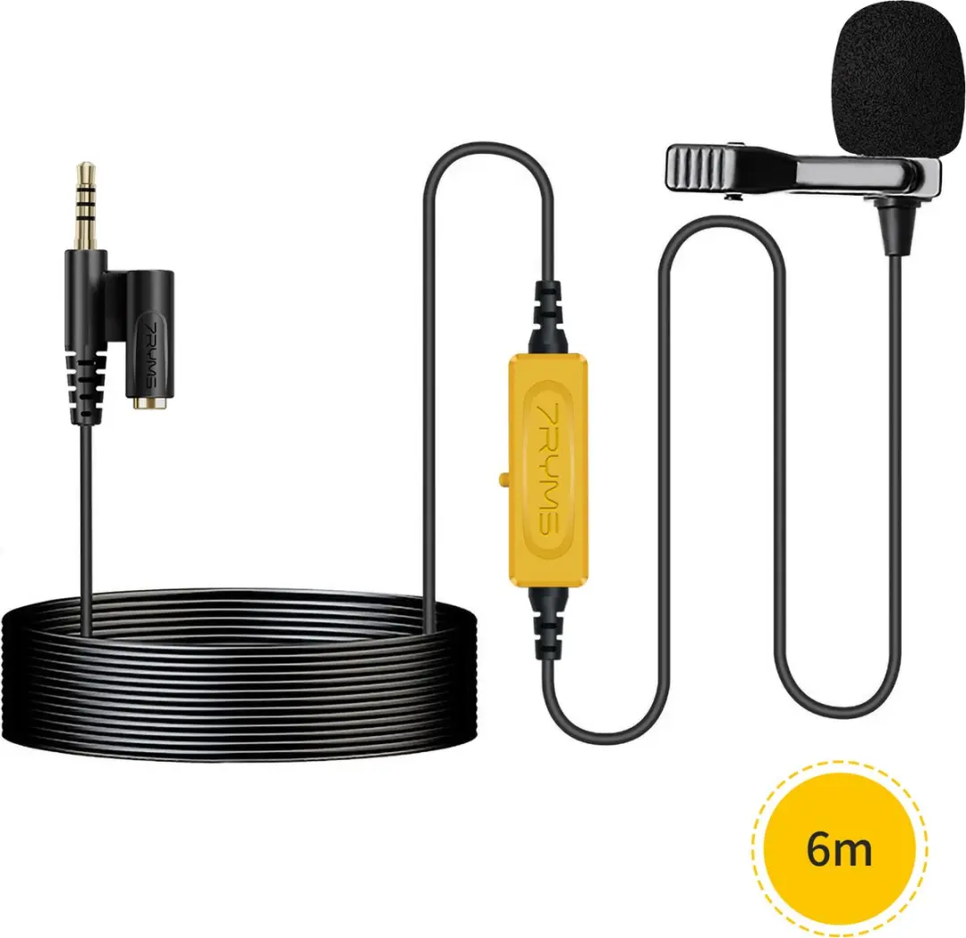 7RYMS S.LAV-01 Lavalier Microfoon 6m