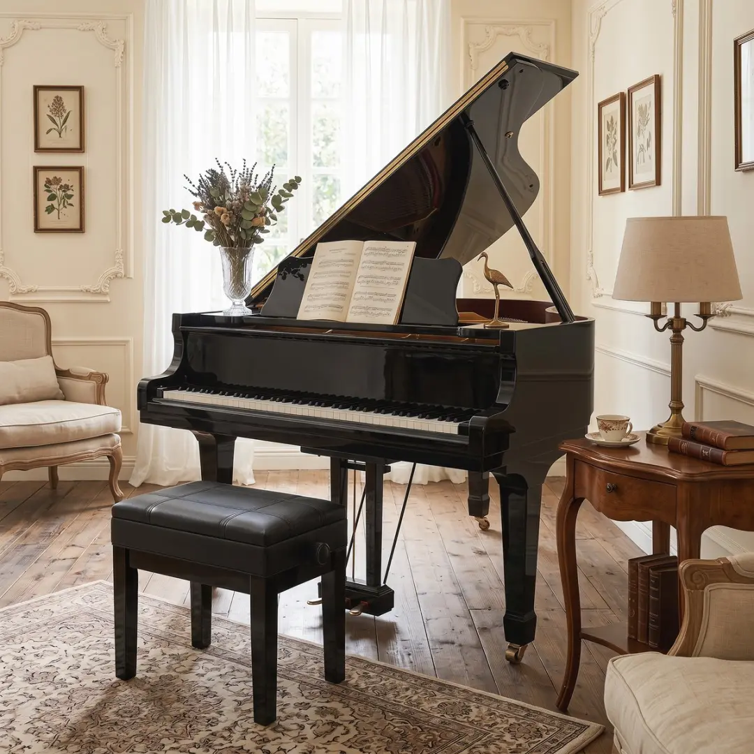 Homcom Klavierbank F12-010V00 - Zwart