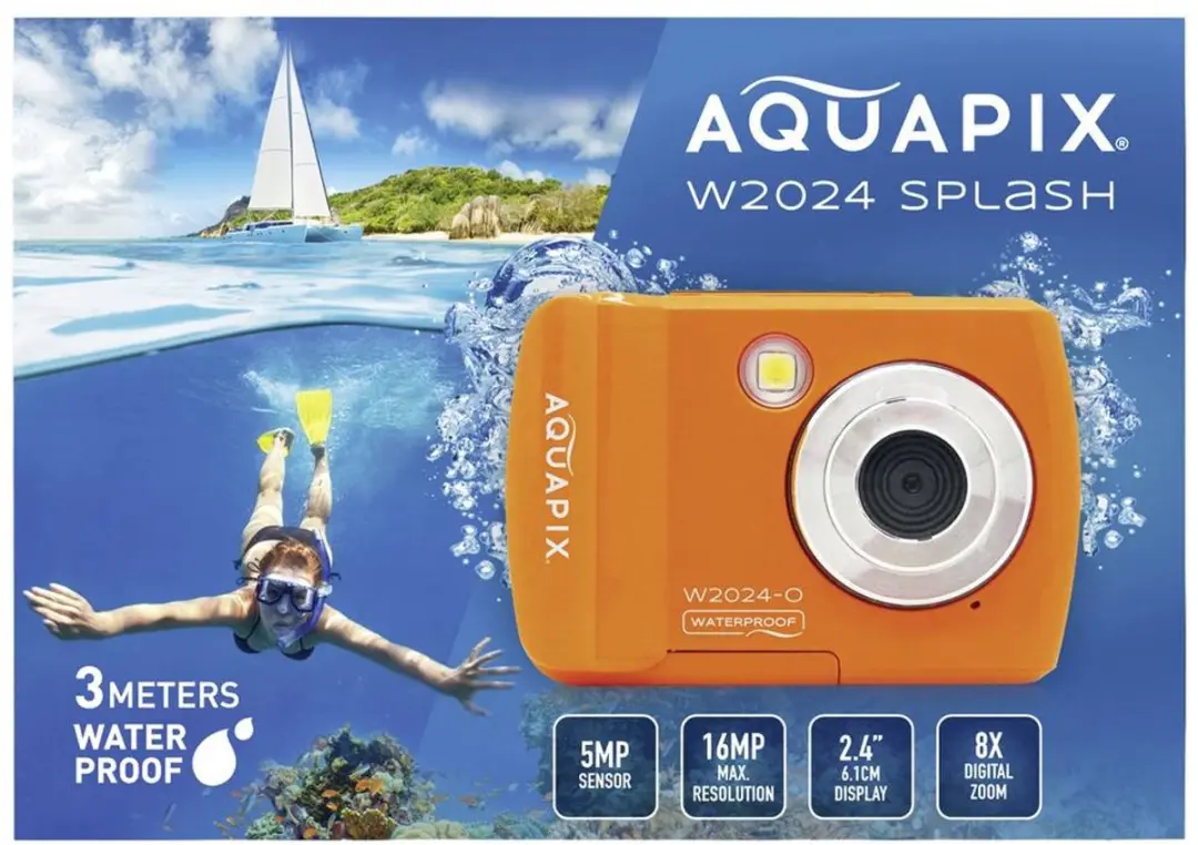 Aquapix W2024 Camera - 1/2.3" - Orange