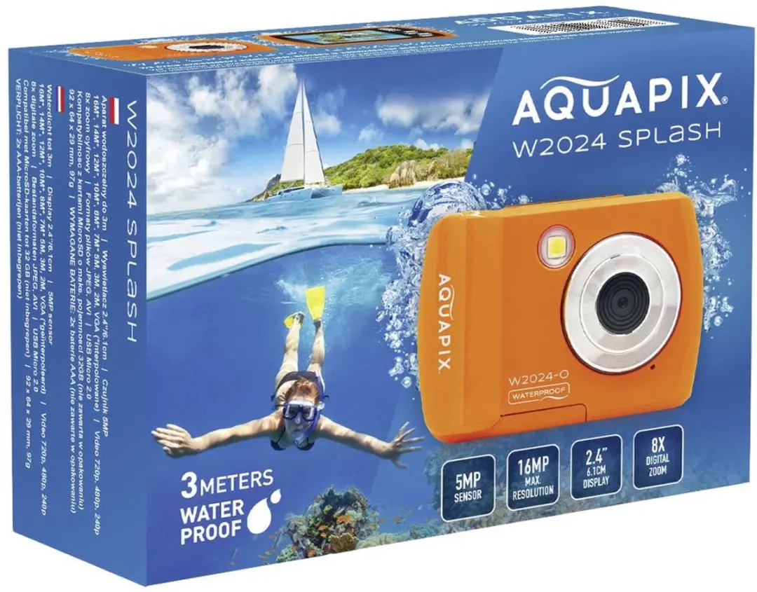 Aquapix W2024 Camera - 1/2.3" - Orange - afbeelding 6 van 6
