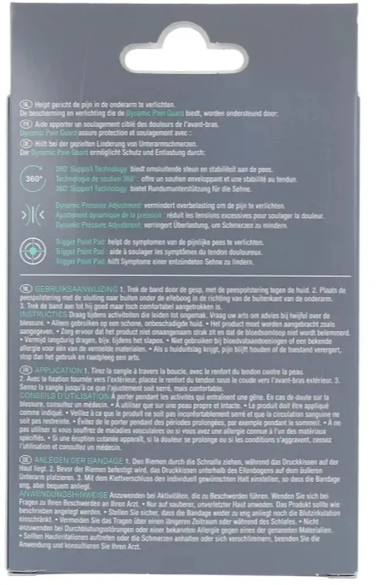 Hansaplast Sport Tenniselleboogbandage - Zwart - afbeelding 6 van 6