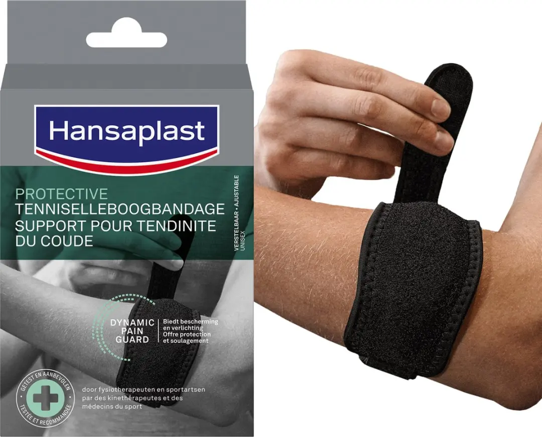 Hansaplast Sport Tenniselleboogbandage - Zwart