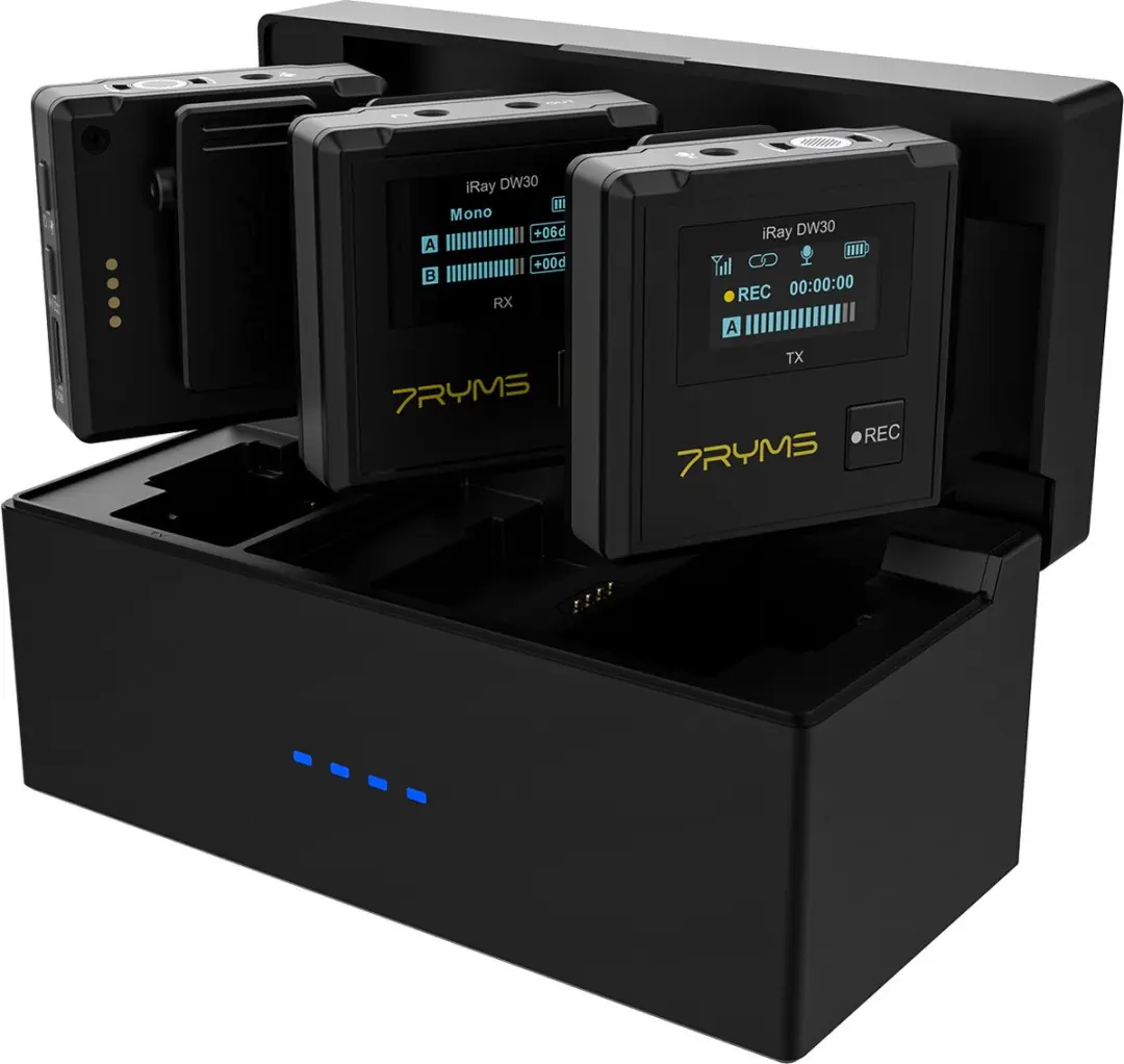 7RYMS iRay DW30 Draadloze Microfoonset - 2 Zenders - On-Board Recording