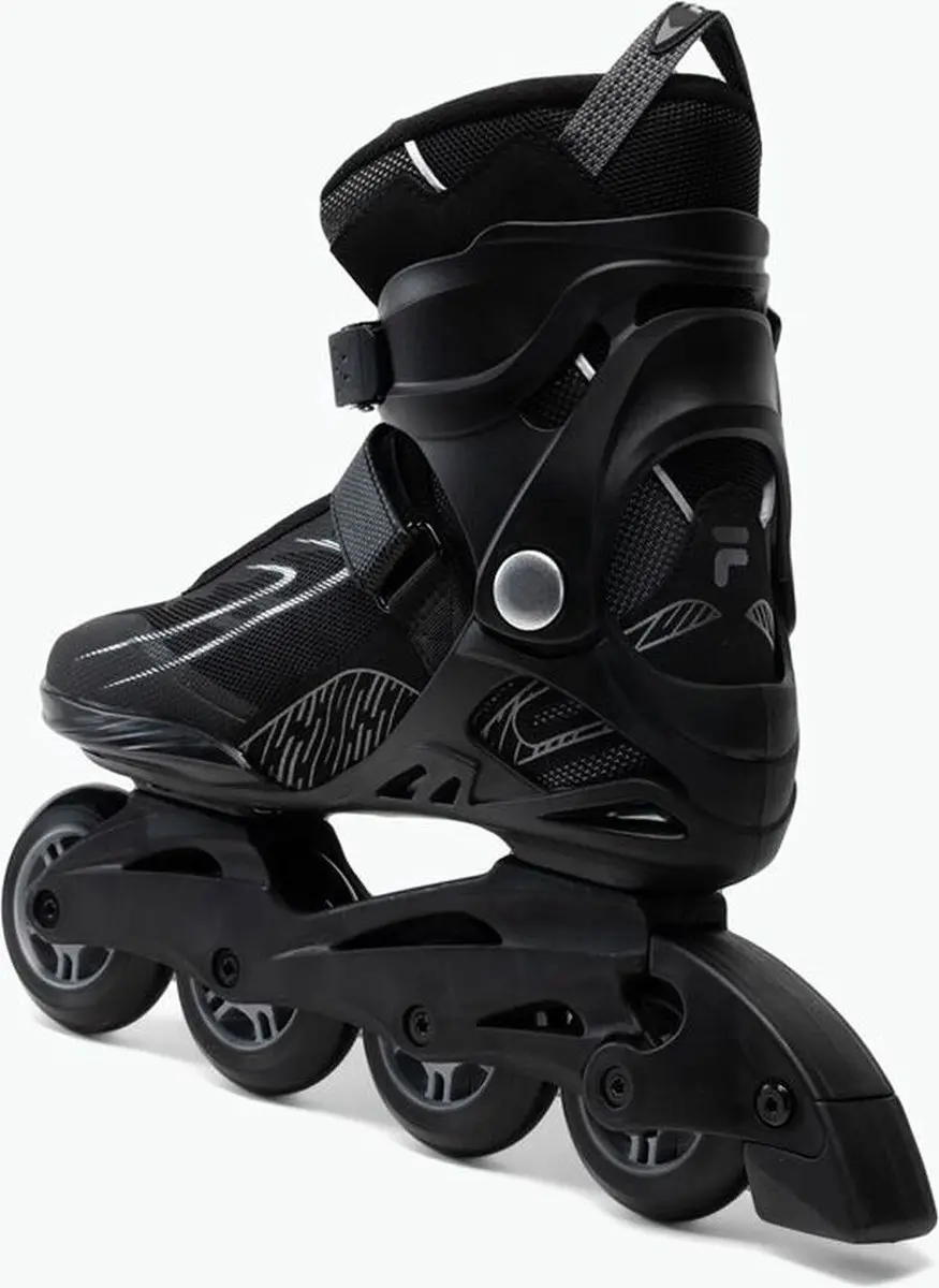 Fila Legacy Comp '22 Heren Inline Skates 80mm - Zwart/Lichtgrijs/Wit