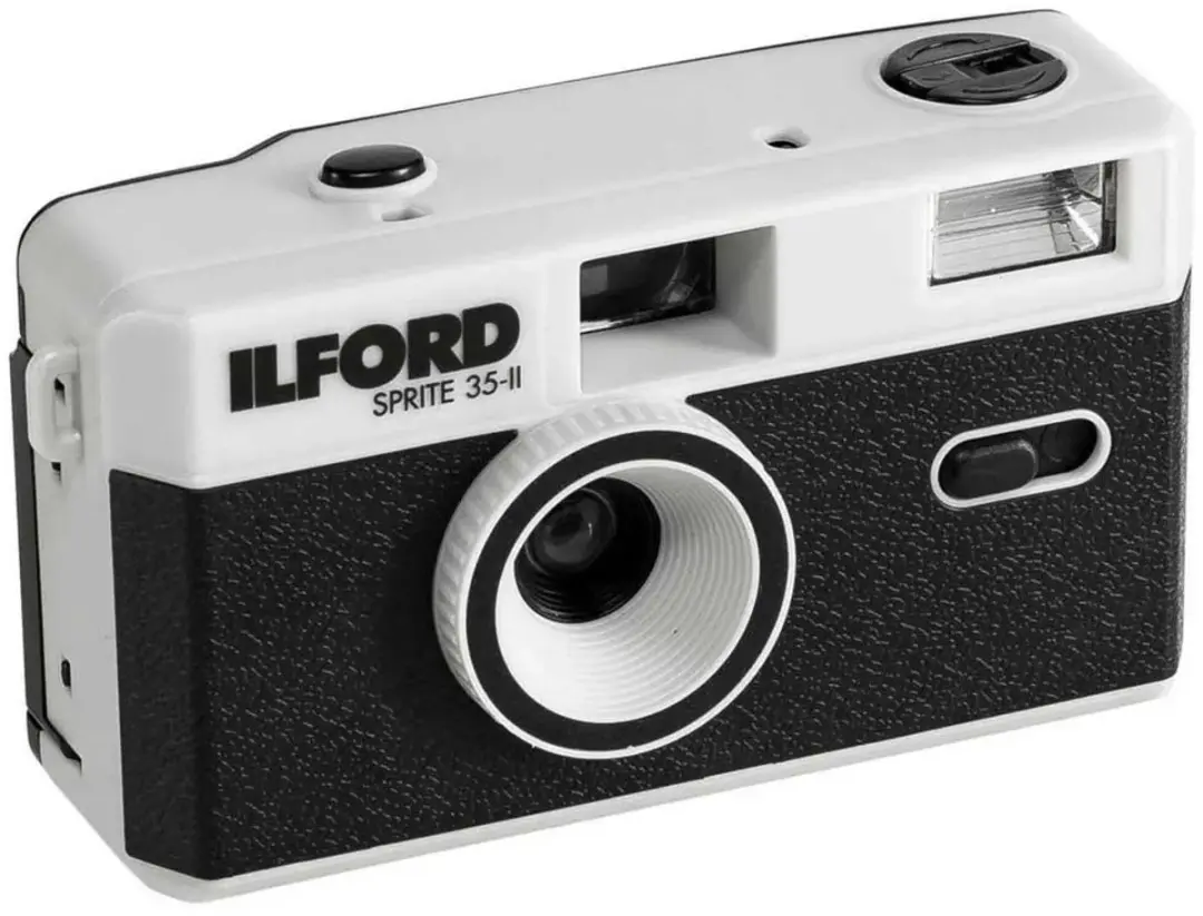 Ilford Sprite 35-II Analoge Camera - Zwart & Zilver