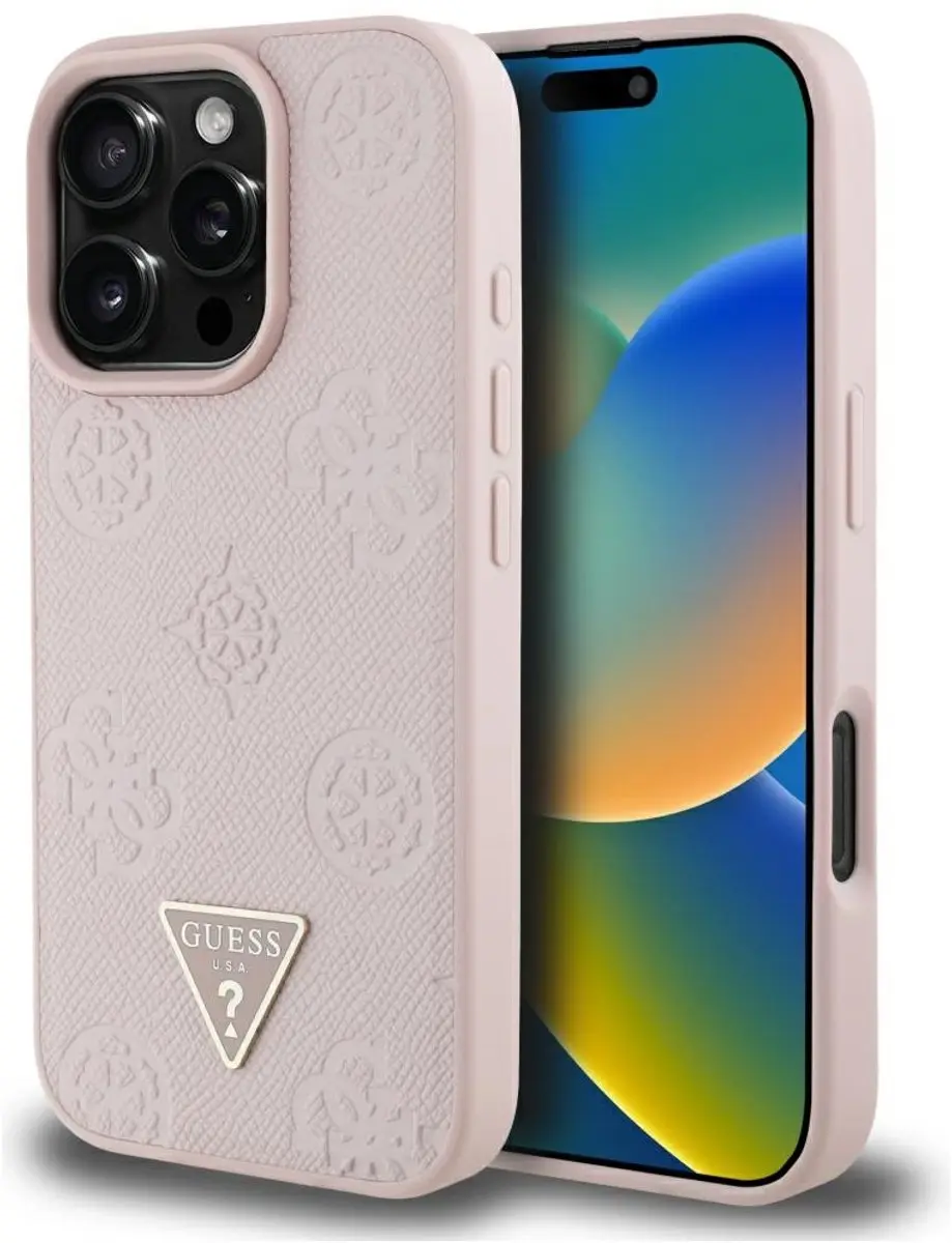 Guess Grained Serie iPhone 16 Pro Hoesje