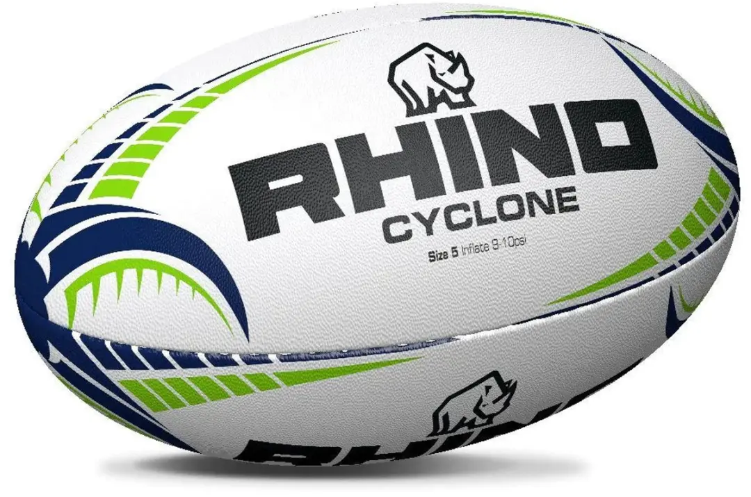 Rhino Cyclone Rugbybal Maat 3 - Wit