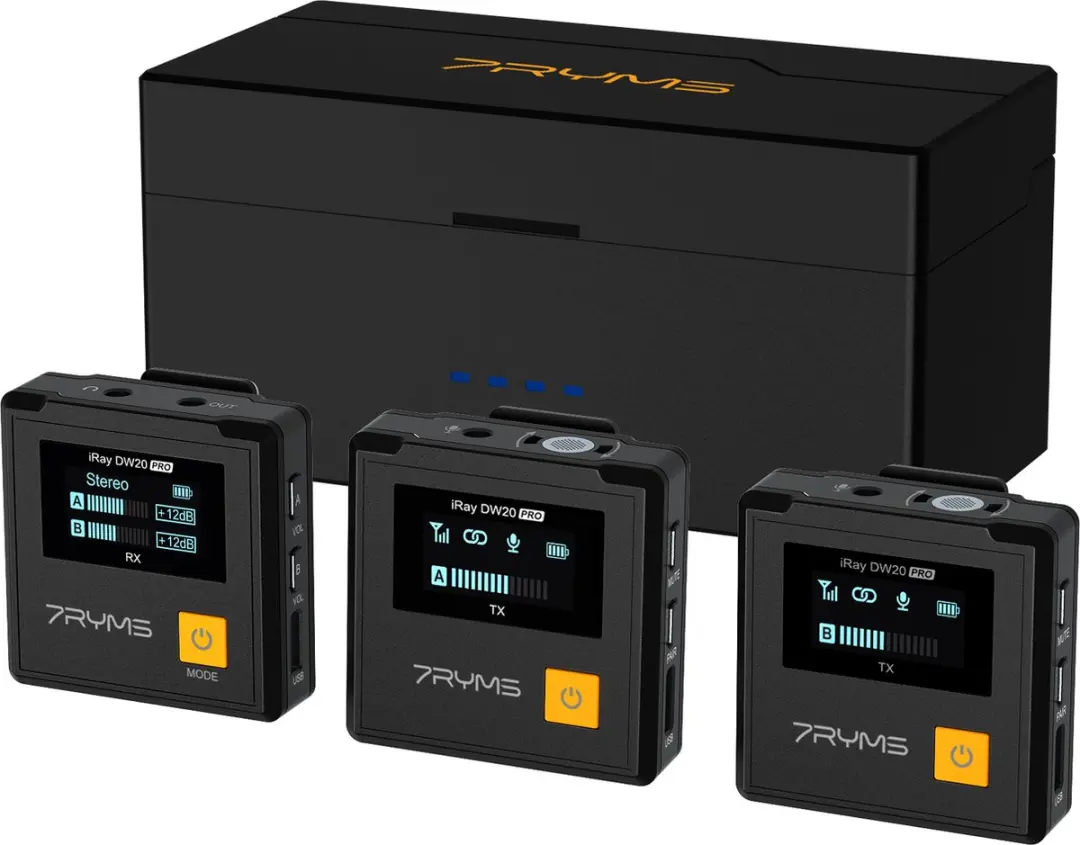 7RYMS iRay DW20 PRO Draadloze Microfoon-set