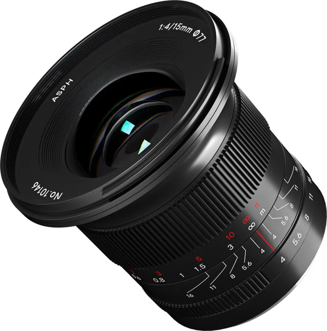 7artisans 15mm F/4.0 RF Lens - Canon - Zwart
