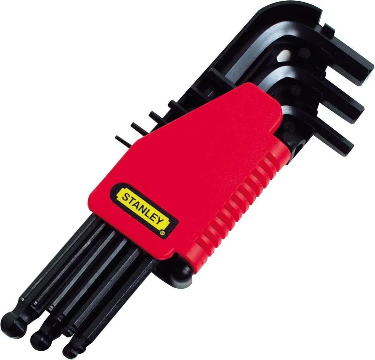 Stanley Bolzeskantsleutelset 9-delig 1.5-10mm - Zwart/Rood