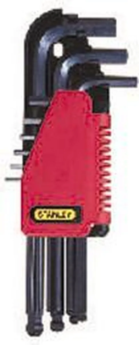 Stanley Bolzeskantsleutelset 9-delig 1.5-10mm - Zwart/Rood
