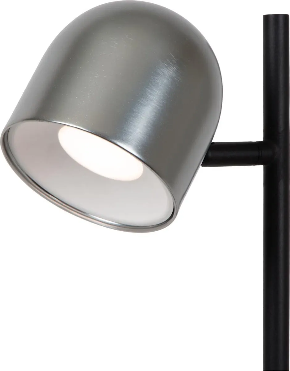 Lucide Skanska Rech Oplaadbare Vloerlamp - 1x3W LED - Grijs ijzer