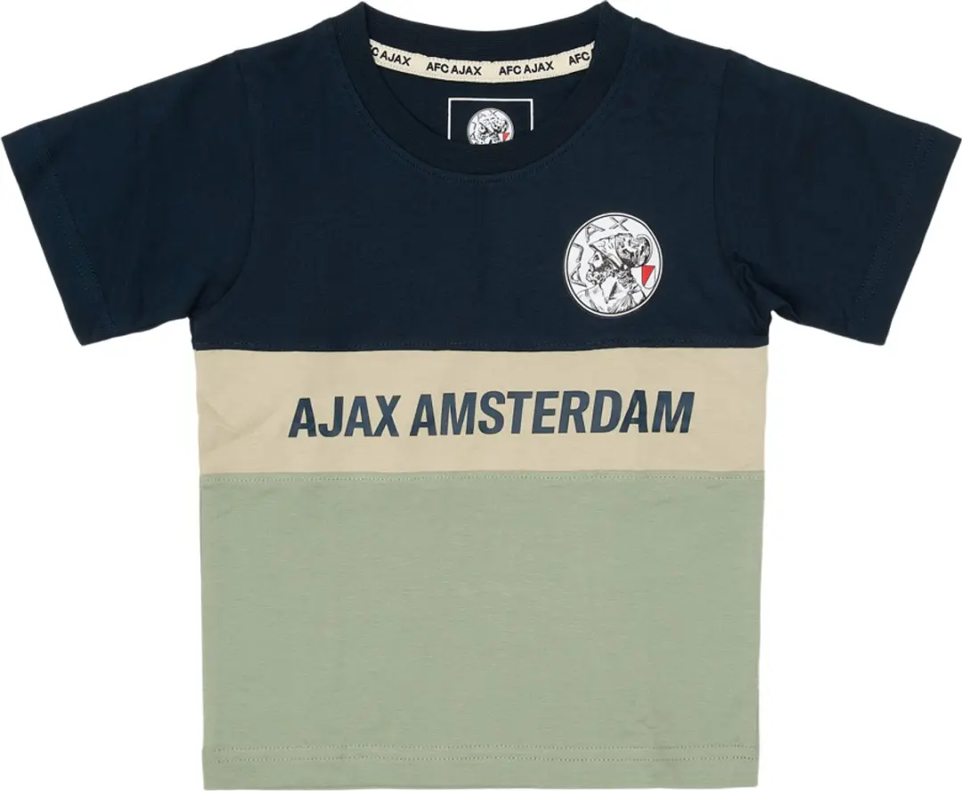 Ajax T-shirt Peuter 74/80 - Groen/Blauw