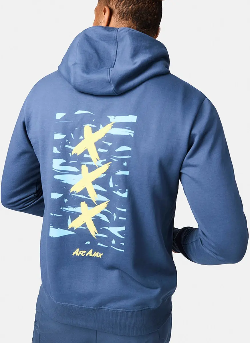 Ajax Hooded Sweatvest - Blauw - S