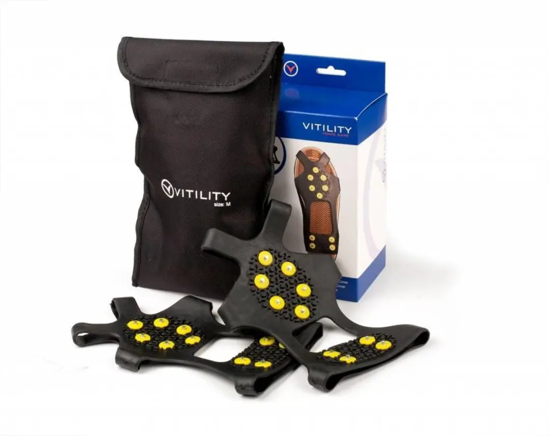 Vitility Schoenovertrek Ice Cover L 39-46 - Zwart