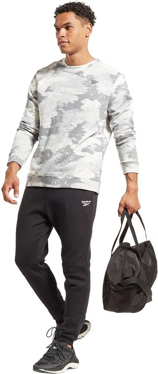 Reebok Lange Mouw Sweater - M - Grijs