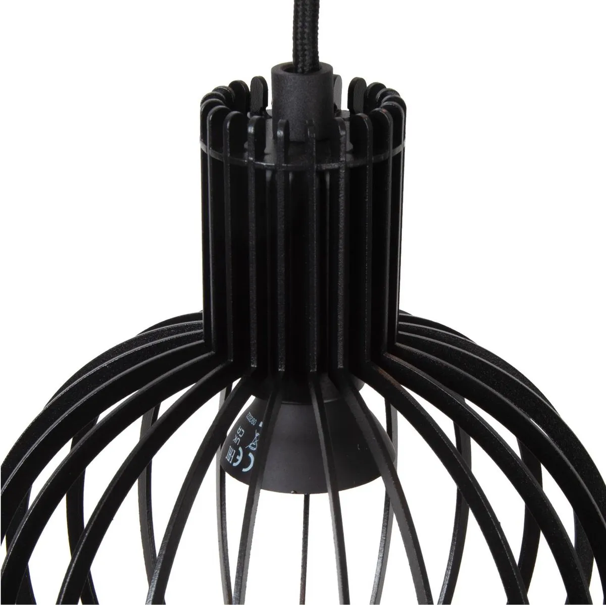 Lucide Mikaela Hanglamp Ø35cm - 6xE14 Zwart