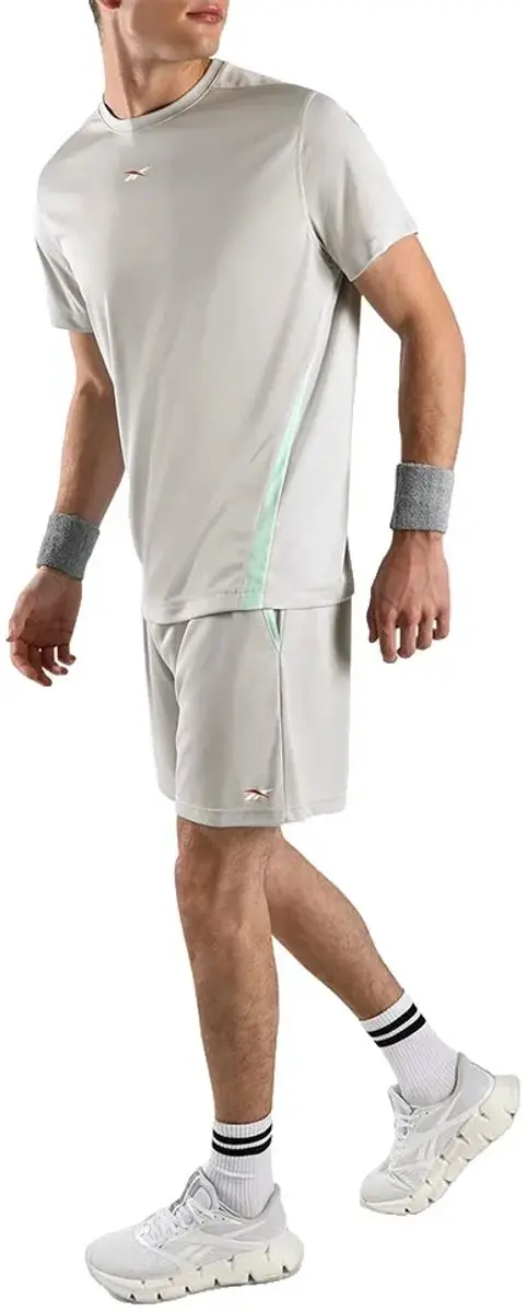 Reebok Blocked T-shirt M - Grijs/Inverted Aqua