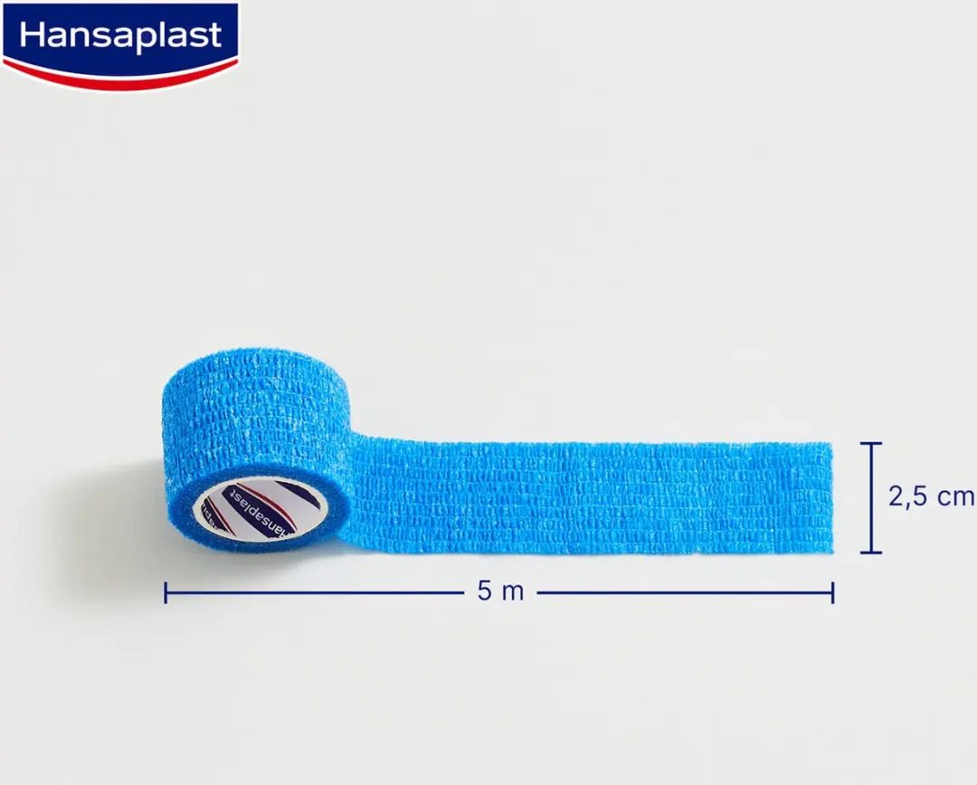 Hansaplast Finger Cohesive Vingerbandage 10x2.5cm x 5m - Blauw