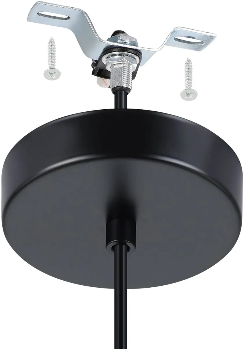 Eglo Montefino Hanglamp E27 - 5 Lichthoorns - Zwart