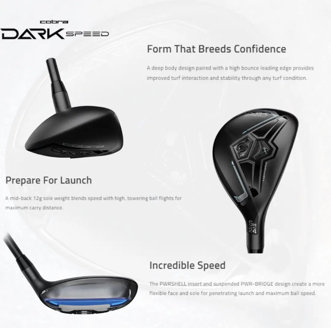 Cobra Darkspeed Dames Hybride Club 2024 - 5H Rechtshandig - Zwart